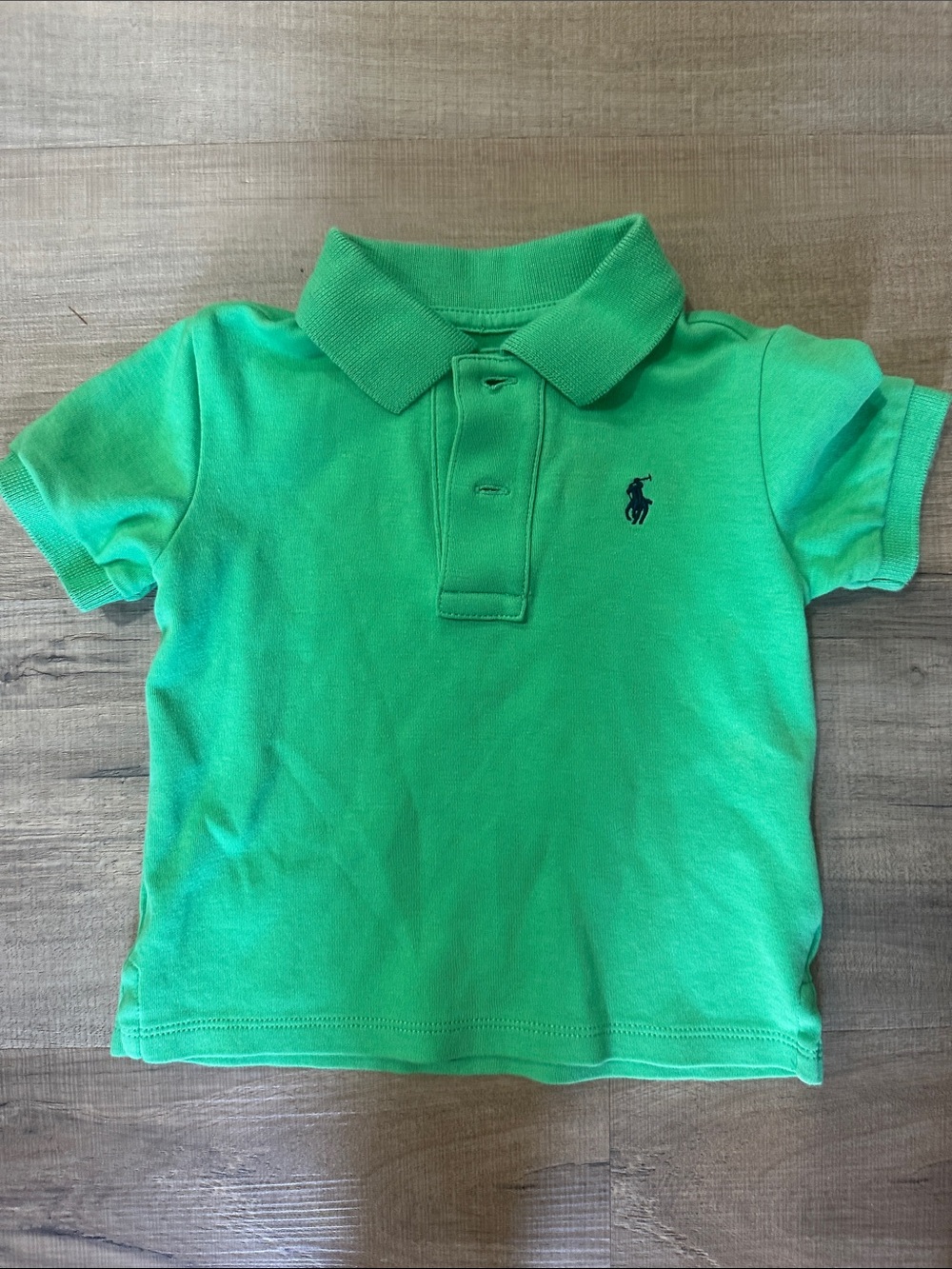 Ralph Lauren Bright Green Polo with Navy Pony
